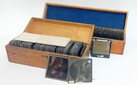 A collection of early 20th century magic lantern slides, of predominantly landscape, tourist and