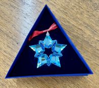 Swarovski Crystal Glass, 25th Anniversary Holiday Ornament by Mariah Carey, boxed.