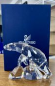 Swarovski Crystal Glass, Polar Bear - Nanuc, boxed.