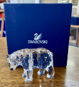 Swarovski Crystal Glass, Bear - Mother, boxed.