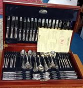 A complete Elkington and Co., Elkington plate flatware service, in a fitted box, together with an