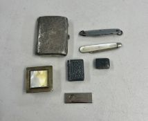 An Edward VII silver cigarette case, Birmingham, circa 1909-10, maker H J Cooper & Co Ltd together