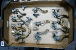 A Collection of Vintage Heavy Brass Sash latches