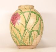 Jonathan Cox Fritillary Meadow vase. Signed to base. Height 26cm