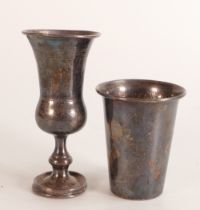 Two silver cups with damages, 86.3g