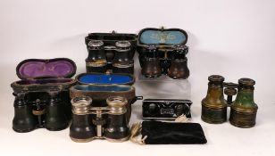A collection of Antique Opera Glasses / Binoculars