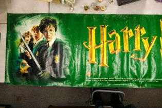 Very Large Harry Potter Advertising Fabric Asda poster / garage display, length 602 x 91 cm