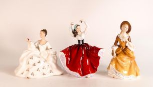 Royal Doulton Lady Figures to include Sandra Hn2275, My Love Hn2339 & Karen Hn2388(3)