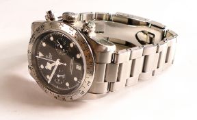 Tudor Geneve Heritage Chronograph gentleman's watch, stainless steel watch & bracelet, model