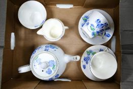 Colclough Royal Vale patterned tea for two set