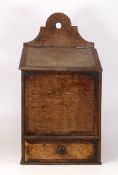 Georgian Oak Candlebox, height 44cm