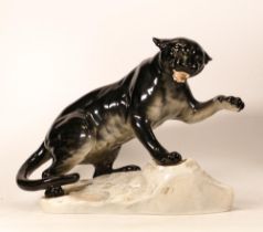 Beswick puma on rock model 1702