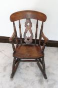 Childs Windsor country rocking chair