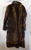 Vintage Fur ladies three quarter jacket. Approx size 12