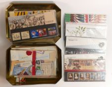 Job lot collection of 52 later GB presentation packs and a few Channel Islands sets.