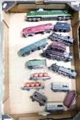 A Collection of Playworn Locomotives and Wagons to include Lima British Railways MELD D9003, Jouef