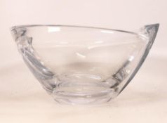 Large Quality Modern Glass Bowl, diameter 25cm