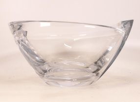 Large Quality Modern Glass Bowl, diameter 25cm