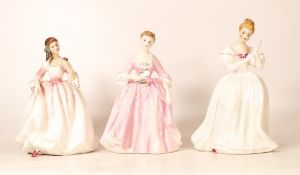 Royal Doulton Lady Figures to include Denise Hn2477, Tender Moments Hn3303 & A Hostess of