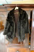 Vintage Ladies Fur Coat, approx size 12