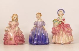 Royal Doulton lady figures to include Rose HN1368, Marie HN1370, Cissie HN1509 (3)