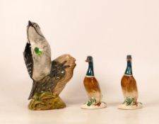Beswick Lesser Spotted Woodpecker 2420 & two similar Mallard Ducks(3)