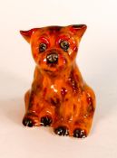 Anita Harris Scruffy the Terrier dog. Gold signed to base. Height 15.5cm