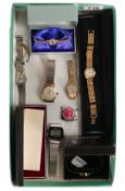 A collection of vintage Ladies & gents wristwatches, including Accurist, Timex, Oris, Excalibur