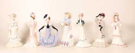 A collection of small Coalport Lady Figures to include Lady Catherine, Lady Florence, Lady Sarah,