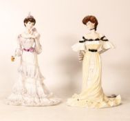 Coalport Limited Edition Lady Figure Eugene & Alexandra at the Ball, both with certs(2)