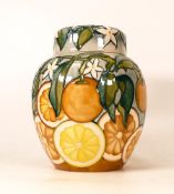 Moorcroft Oranges & Lemon patterned Ginger Jar, dated 1998, height 19.5cm
