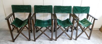 Four x campaign style folding chairs
