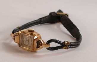 Mercury ladies 14k gold wrist watch, not working.