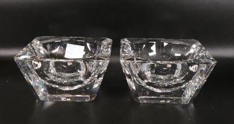 Waterford Crystal Cut Glass Boxed Spire Bowl, length 18cm