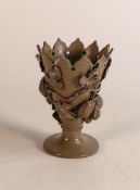 Boch Freres Keramis Medaille D'or small Conical Vase on round base. Height: approx. 10cm
