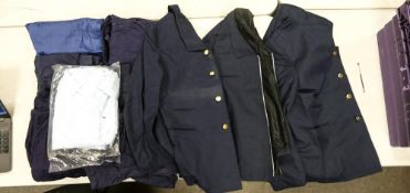 A Collection of British Rail Uniform to include Jackets, Shirts Trousers etc. (1 Tray)