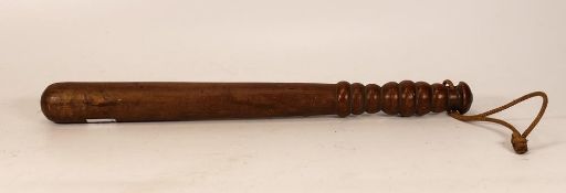 Vintage Wooden Truncheon, length 37cm