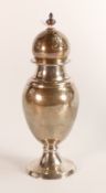 Large hallmarked silver sugar sifter / shaker / dredger, London 1913, good overall condition. Height