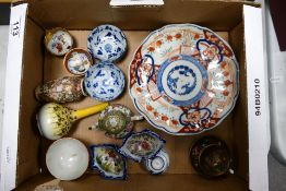 A collection of 19th Century & later Oriental pots bowls & vases