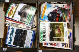 A Large Collection of Railway and Train Magazines to include titles such as Backtrack, Steam