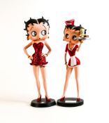 Two large Betty Boop figures by Fleisher studios. Height of tallest 31cm