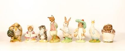 Royal Albert Breatix potter figures to include Benjamin Bunny, Mr Drake Puddle-duck, Mrs Tiggy