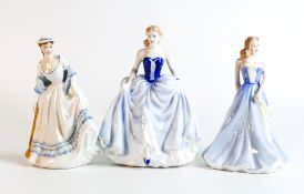 Royal Doulton Lady Figures Tailor Hn4496, Susan Hn4532 & Summertime (3)