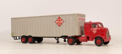 Dinky 948 Tractor-Trailer McLean with windows in cab & opening rear doors on detachable trailer,