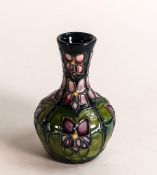 Moorcroft Violet Patterned Small Vase, height 10cm
