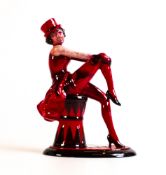 Kevin Francis / Peggy Davies Ruby Fusion figure Marlene Dietrich, over painted by vendor