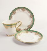 De Lamerie Fine Bone China, heavily gilded Trio , specially made high end quality item, Made in
