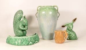 A collection of Sylvac Original items including seated squirrel 1144, lop eared rabbit 1302, two