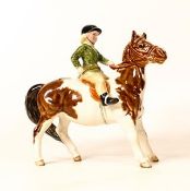 Beswick Girl on Skewbald pony 1501