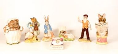 Royal Albert Breatix potter figures to include Mrs Tiggy Winkle, Mr McGregor, Jemima Puddleduck with